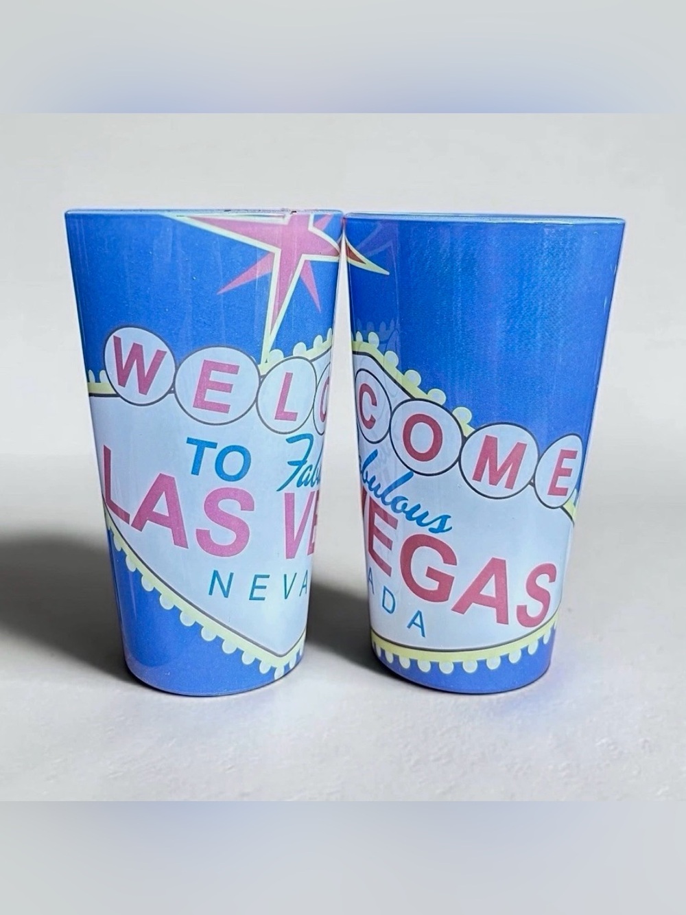 Welcome to Fabulous Las Vegas Nevada Pint Size 16oz Drinking Glasses Set of 2